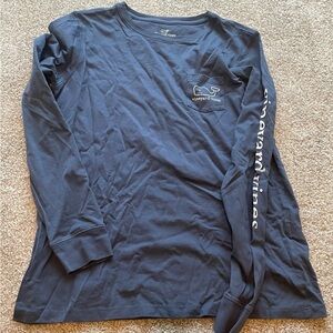 Vineyard Vines Women's Blue Long Sleeve Tee